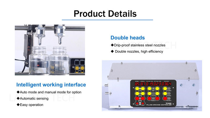 hot selling double heads perfume essential oil automatic liquid filling machine