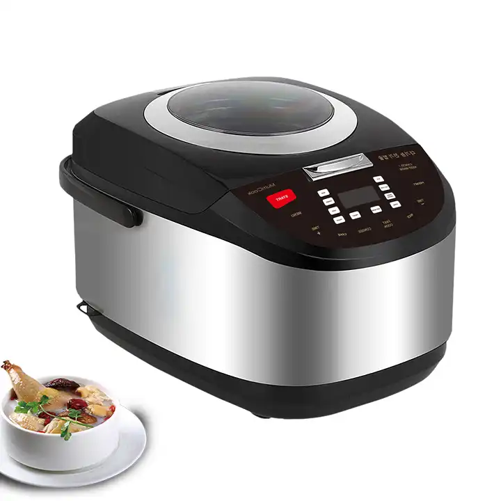 5L Smart Electric Rice Cooker with Fry Basket Automatic and Healthy Keep Warm for Household Hotel Outdoor Use Big Capacity