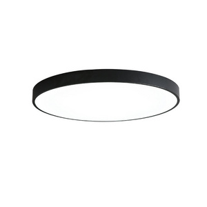 Factory Wholesale Black White Ceiling Lamp Modern LED Flush Mount Slim Round Ceiling Light Fixture