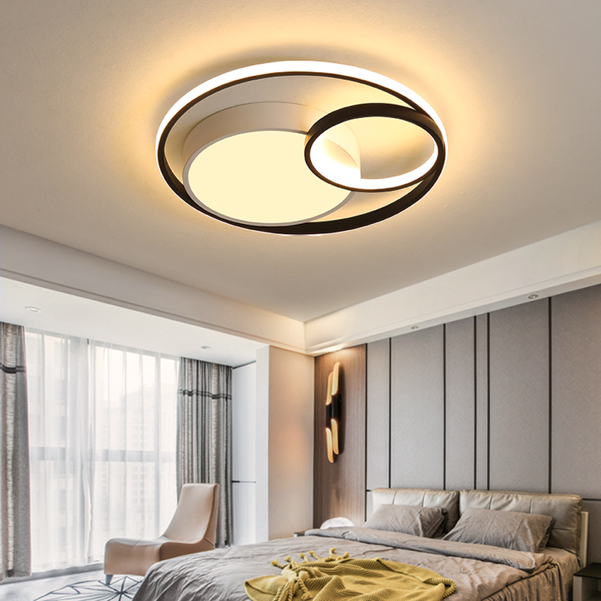 Modern Creative Home Decoration High Ceiling Round Moon Lights For Living Room Restaurant