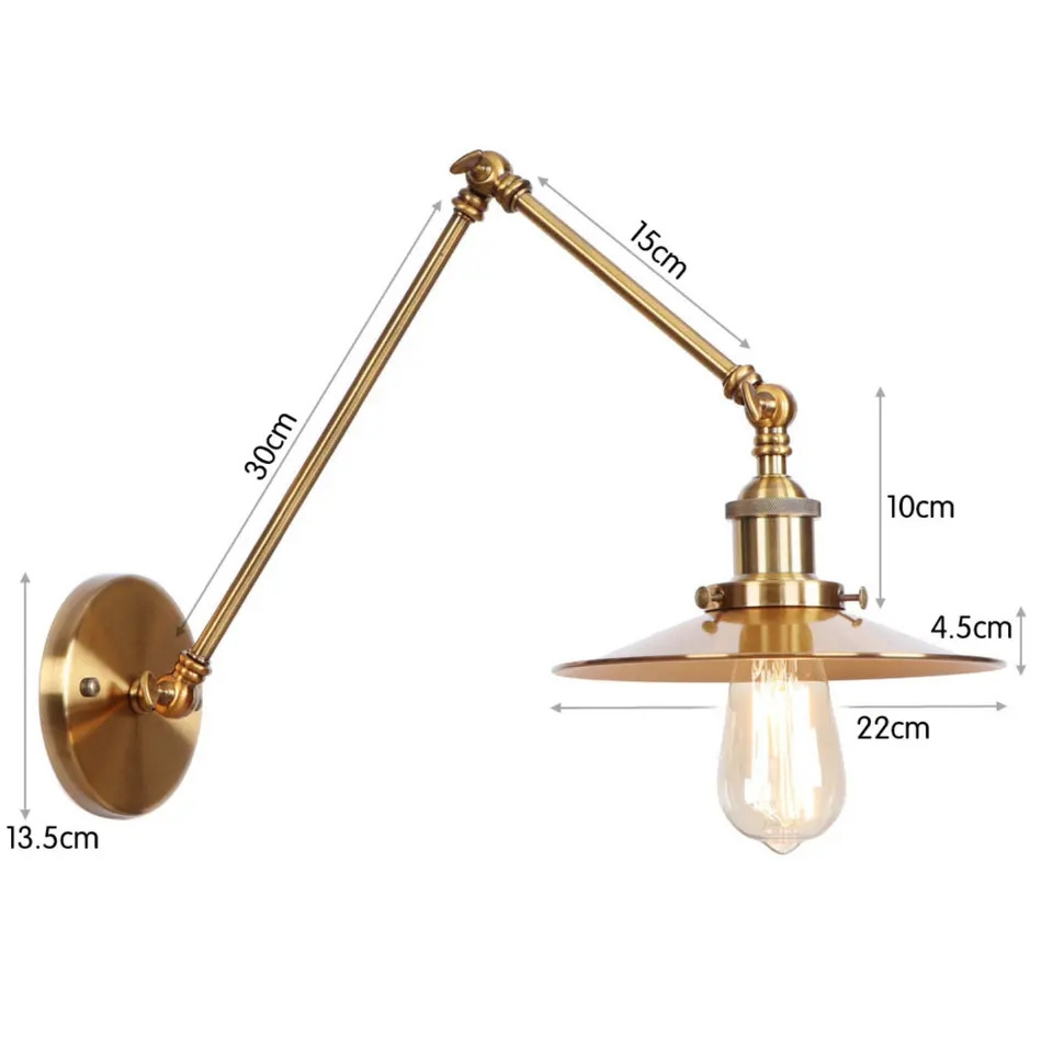 Wall Sconces, Swing Arm Plug-in wall Lamp