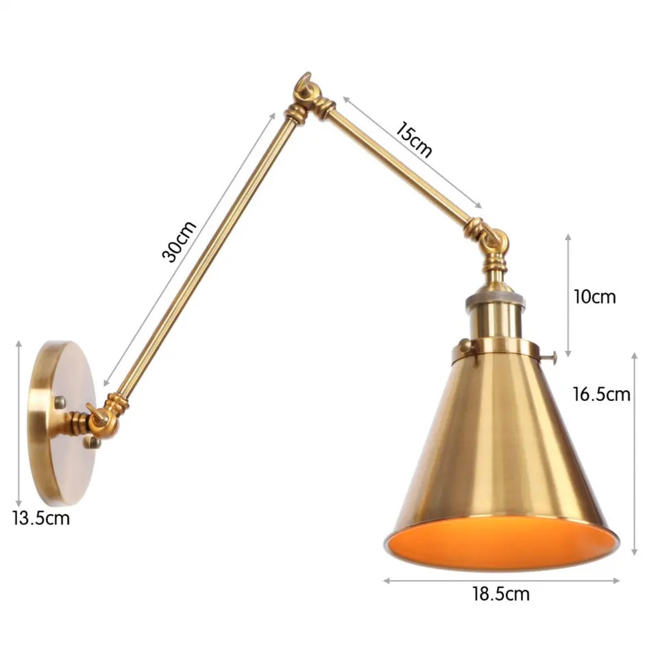 Wall Sconces, Swing Arm Plug-in wall Lamp