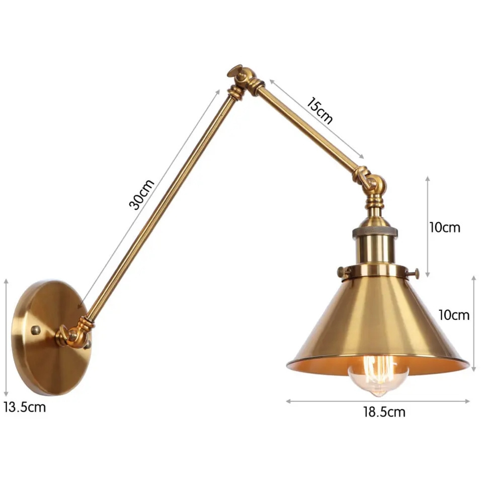 Wall Sconces, Swing Arm Plug-in wall Lamp