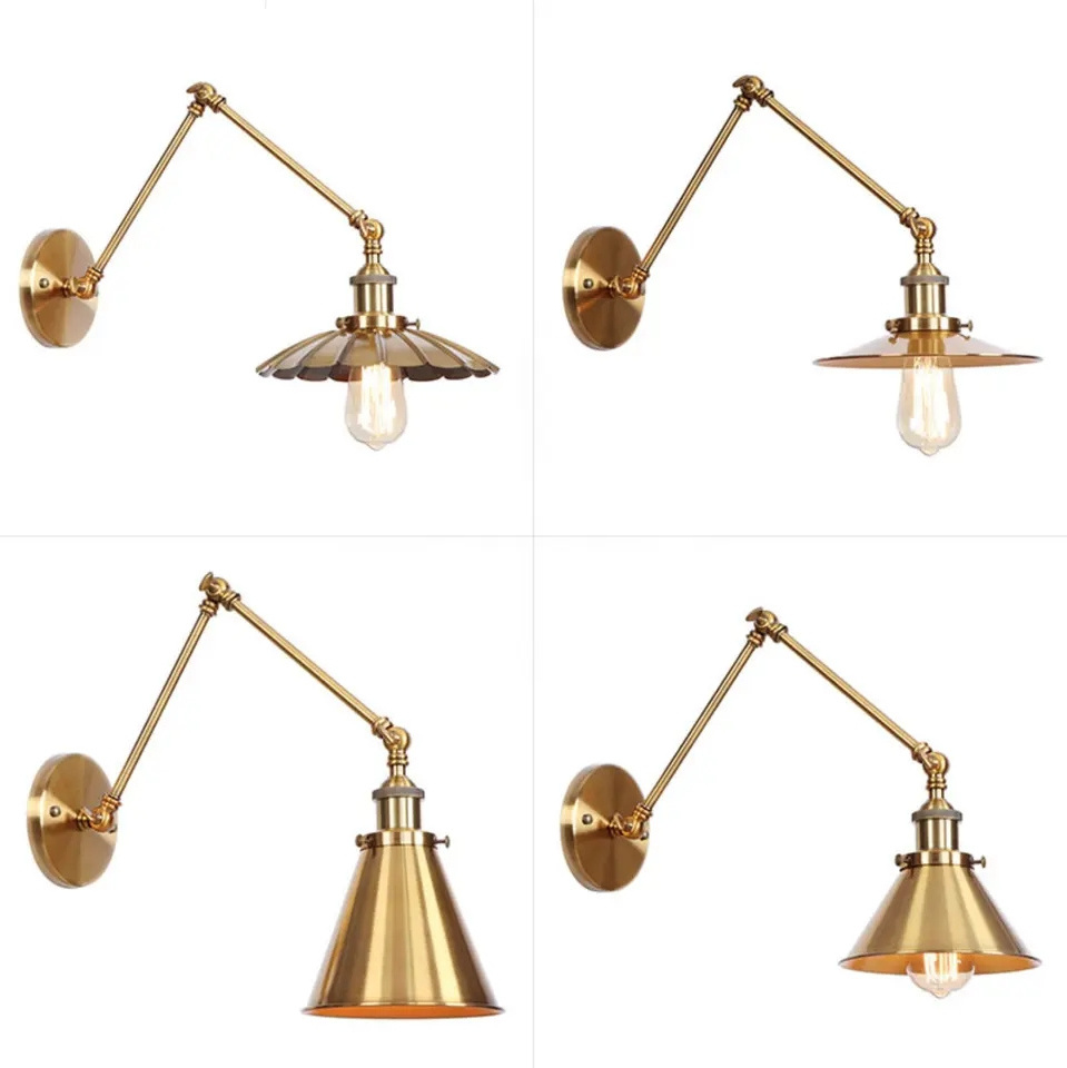 Wall Sconces, Swing Arm Plug-in wall Lamp