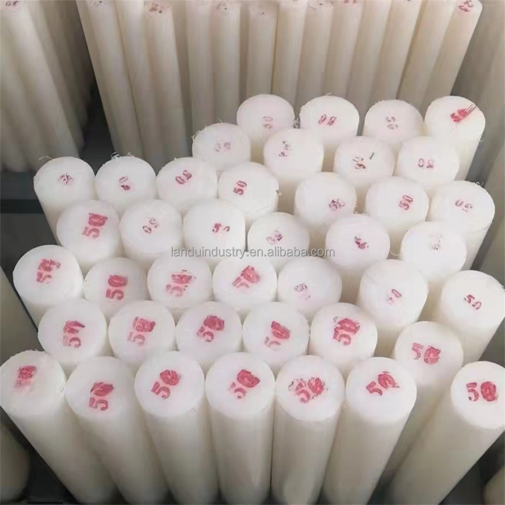 LANDU Natural white Nylon Rod Polyamide PA6 15-200mm Diameter customized Plastic Bar Plastic sticks