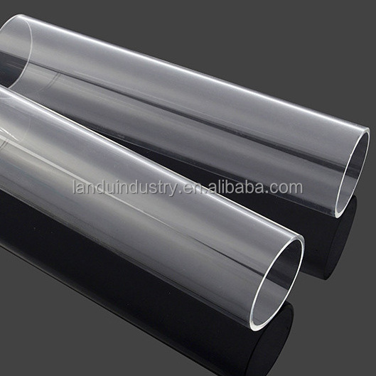 LANDU clear acrylic round tube acrylic candy tube OD50*T2*ID44*L2000mm transparent PMMA tube