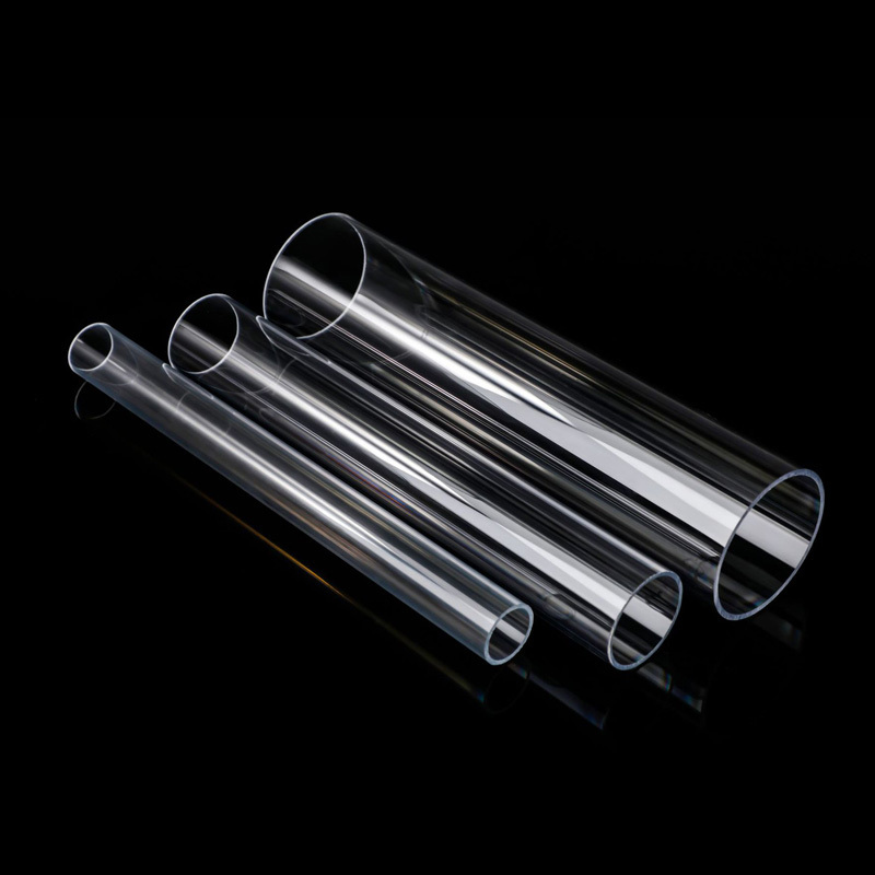 LANDU Large diameter Transparent plastic PMMA pipes clear round acrylic tube for Factory wholesale