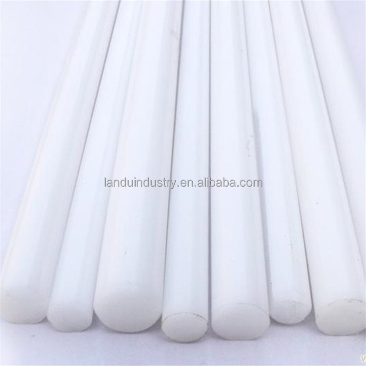 LANDU Natural white Nylon Rod Polyamide PA6 15-200mm Diameter customized Plastic Bar Plastic sticks