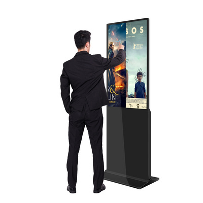 Hot Sale Indoor Digital Signage Totem Kiosk 43 Inch Wide View Free Stand LCD Advertising Player Touch Screen Kiosk