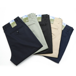 OEM men's business casual pants baggy sweatpants chinos wholesale office khaki blue cotton golf pants for men 1815