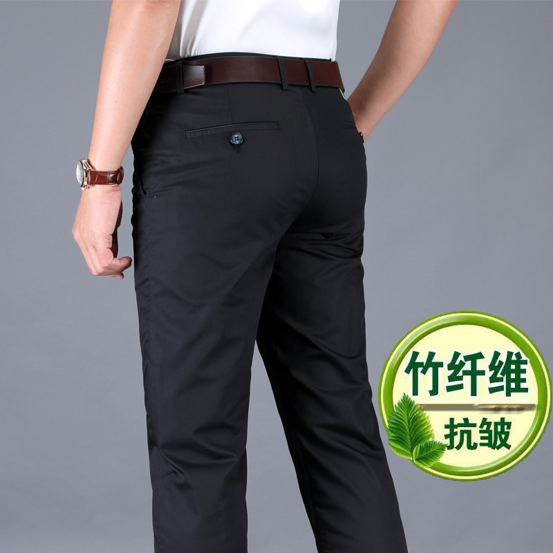 OEM men's business casual pants baggy sweatpants chinos wholesale office khaki blue cotton golf pants for men 1815