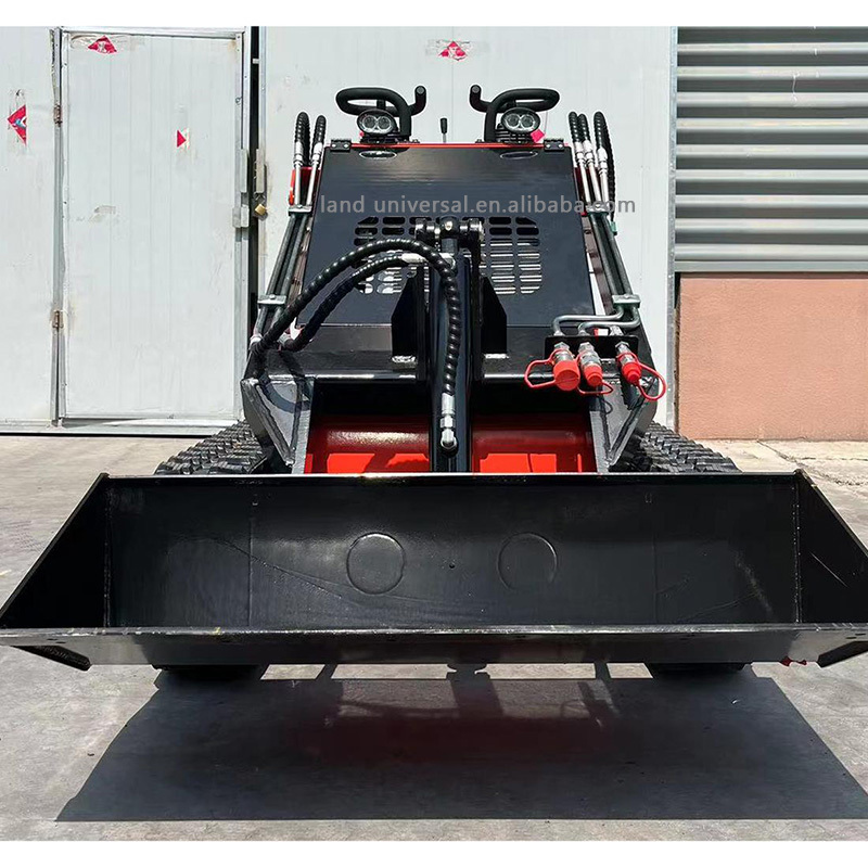 Land universal skid steer loaders with tracked snow blower lawn mower breaker hammer machinery mini skid steer loader