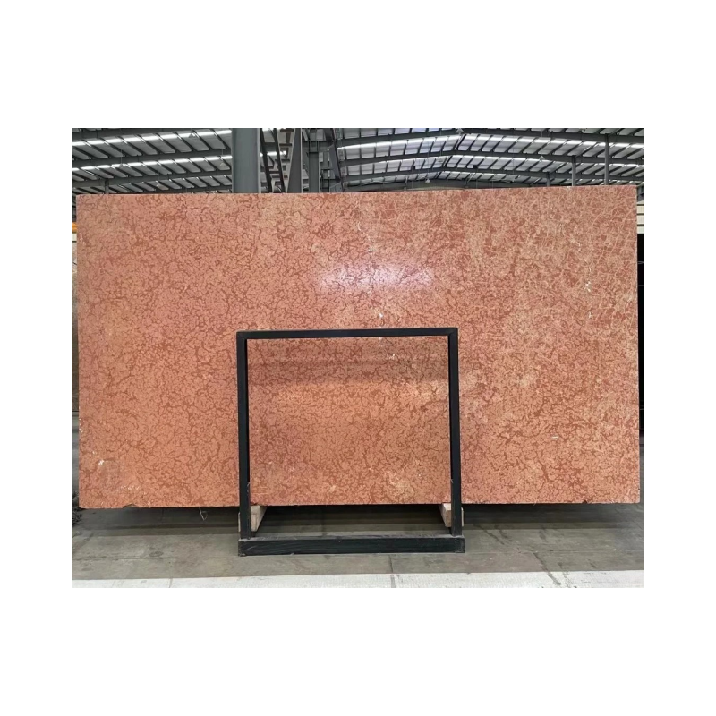 New Arrival Red Natural Stone Price Polished Rosa Verona Marble Slab For Wall Tiles