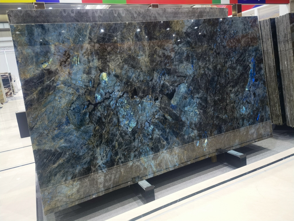 Landiview Luxury Labradorite Blue Lemurian Blue Granite for flooring, Kitchen top, Island , Bar and  Bathroom Vanity top