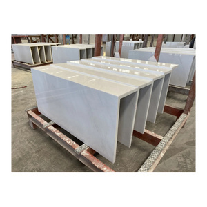 Factory Price Superior Quality Ariston White Marble Kitchen Prefab Countertop With Mitre Edges