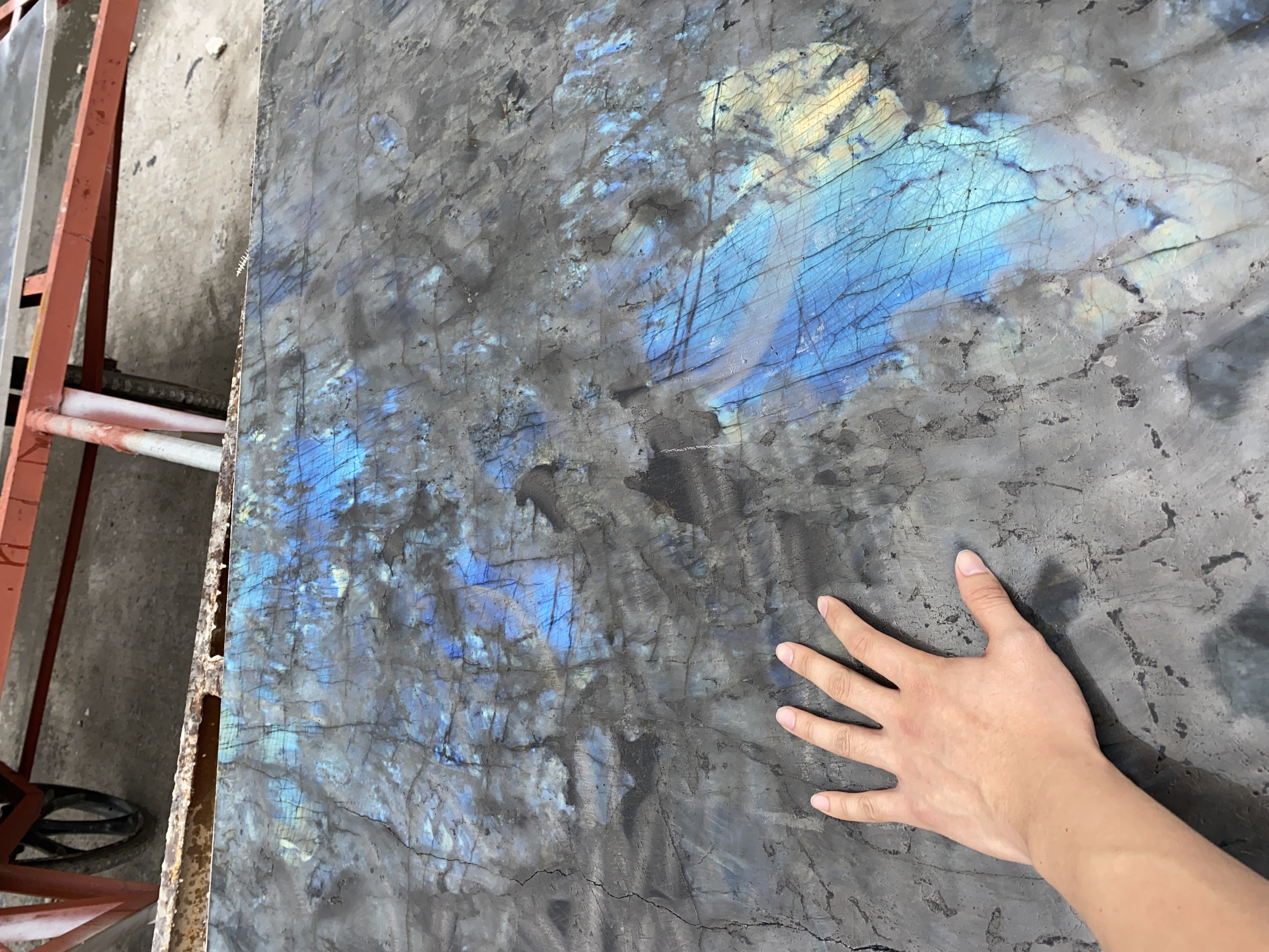 BLUE FLASH GRANITE Labradorite Blue Granite Lemurian Blue Floor Slabs Paving Tiles Large Granite Stone Supplier