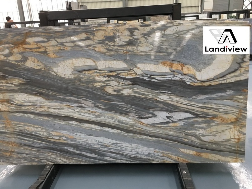 Natural Blue Marble Slab Natural Granite Stone Tiles Ciello Slabs Natural Quartzite Slabs