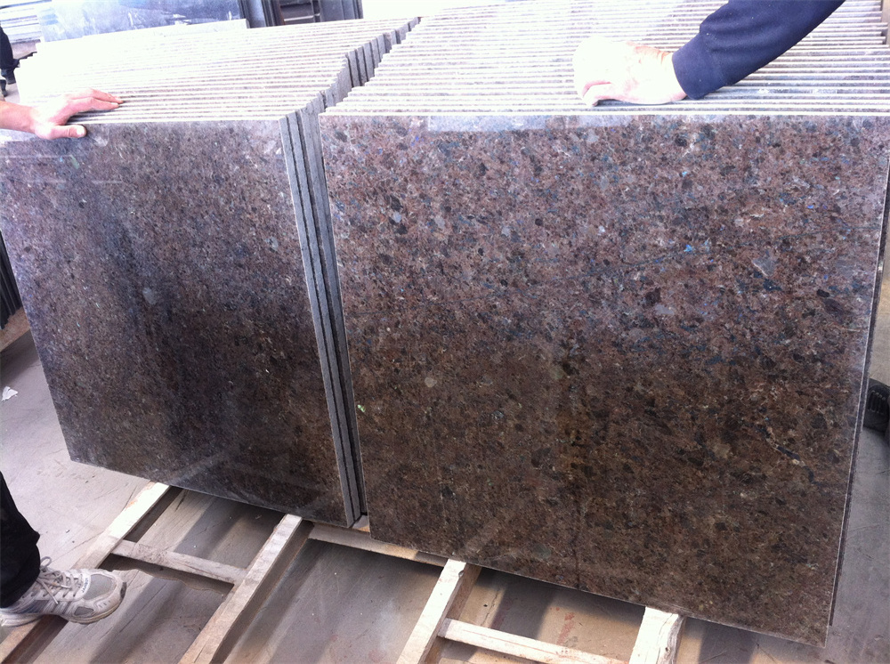 Cheap Price Polished Norway Stone Blue Labrador Antique Brown Granite For Interior Wall Floor Tiles