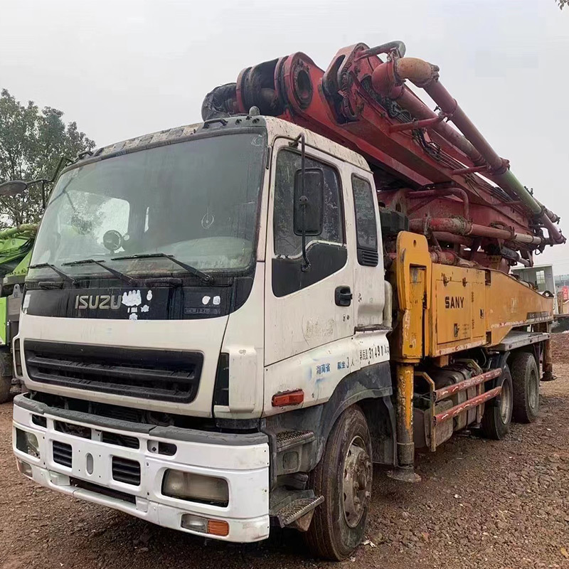 56m Concrete Mixer Pump Truck for Isuzu Chassis Used Secondhand Truck for Sany