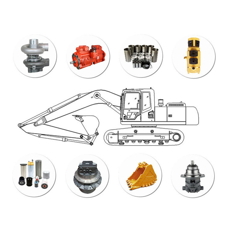 Harness/ Swing Gearbox/ Final Drive/ Main Control Valve Excavator Parts Air Conditioner Compressor for SANY SY365 SY485