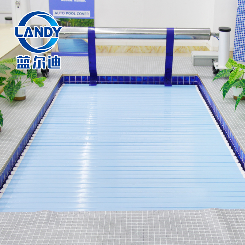 Swimming Pool Cover Satted Floating Pool Cover With Semi-automatic Winder