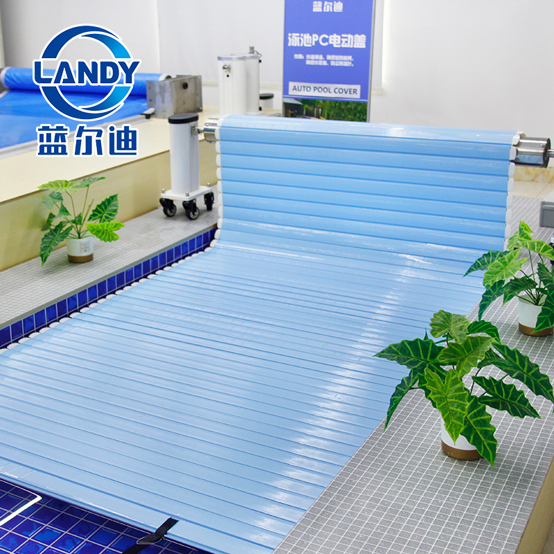 Swimming Pool Cover Satted Floating Pool Cover With Semi-automatic Winder