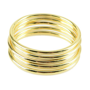 18K gold plated band jewelry rings women thin knuckle stackable sterling silver ring 925