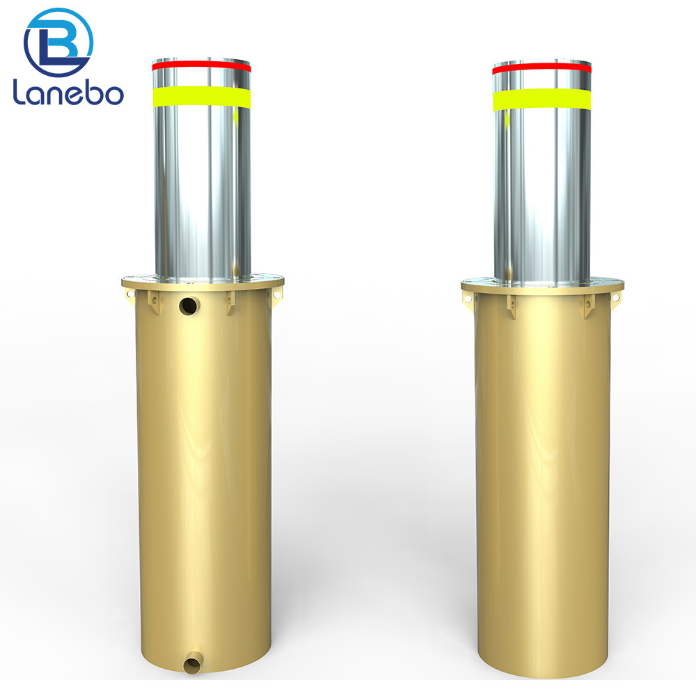 219mm Stainless Steel Electro hydraulic bollard automatic LB-BOL01 Rising traffic Bollard