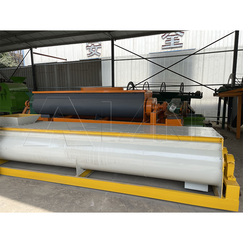 LANE Horizontal Feed Mixer Poultry Waste Fertilizer Mixing Machine Organic Fertilizer Mixer Machine