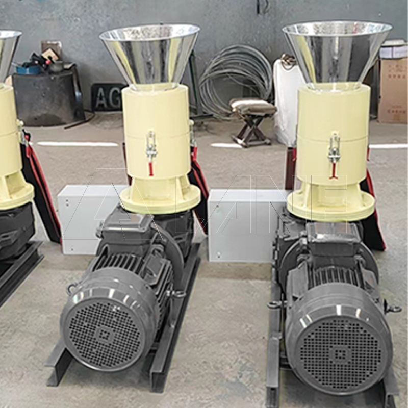 LANE Wood Flat Die Biomass Fuel Granulator Wood Sawdust Pellet Machine Sawdust Straw Fuel Wood Pellet Machine