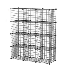 Lanejoy amazon basics nordic foldable 6 cube grid wire storage white cube shelf closet organizer