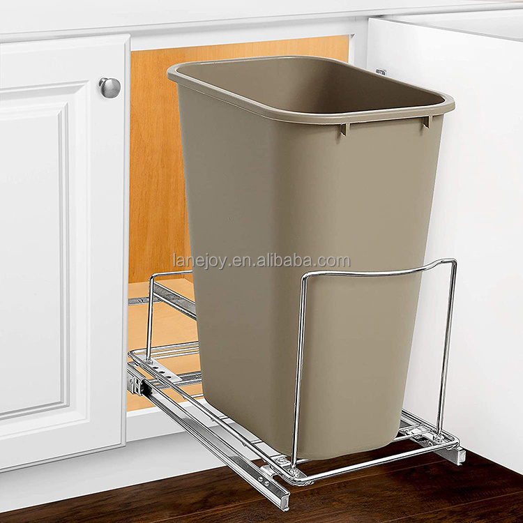 Laundry Room Cabinet Sliding Shelves Pull-Out Container Under The Sink Pull Out Shelves