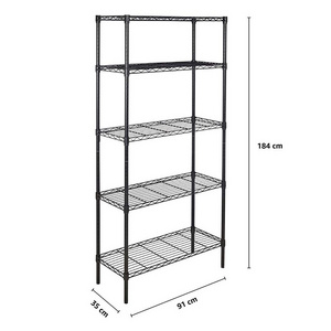 Lanejoy 5-Tier Wire Shelving Storage Adjustable Rack for Kitchen Pantry Workshop Living Room