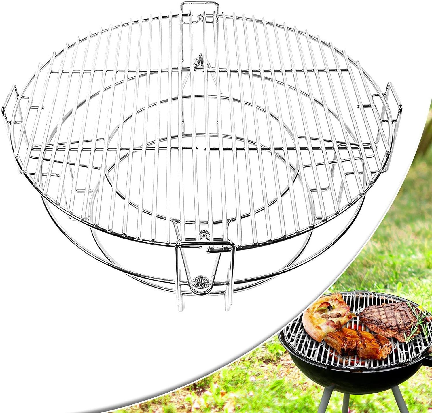 Lanejoy Sus Grill Rack Round Barbecue Grill Mesh Thickened Stainless Bbq Stainless Steel Grill Cooking Grates