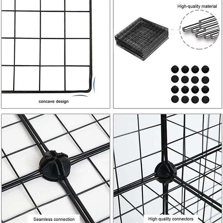 Lanejoy amazon basics nordic foldable 6 cube grid wire storage white cube shelf closet organizer