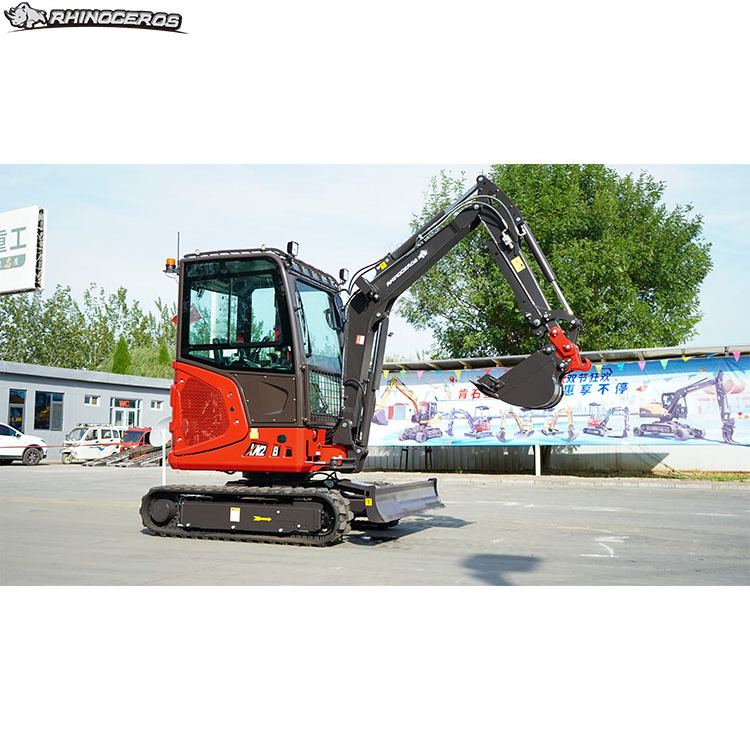 Rhinoceros XN28 Construction tools and equipment Cheapest 2.8 ton diesel engine  small excavator mini 0.8 ton 1ton excavator