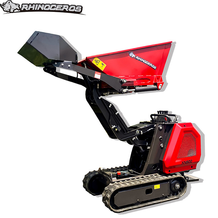 Rhinoceros Wholesale small tracked crawler dumper truck 4x4 ant mini dumper by800 tipper truck dumper XN800