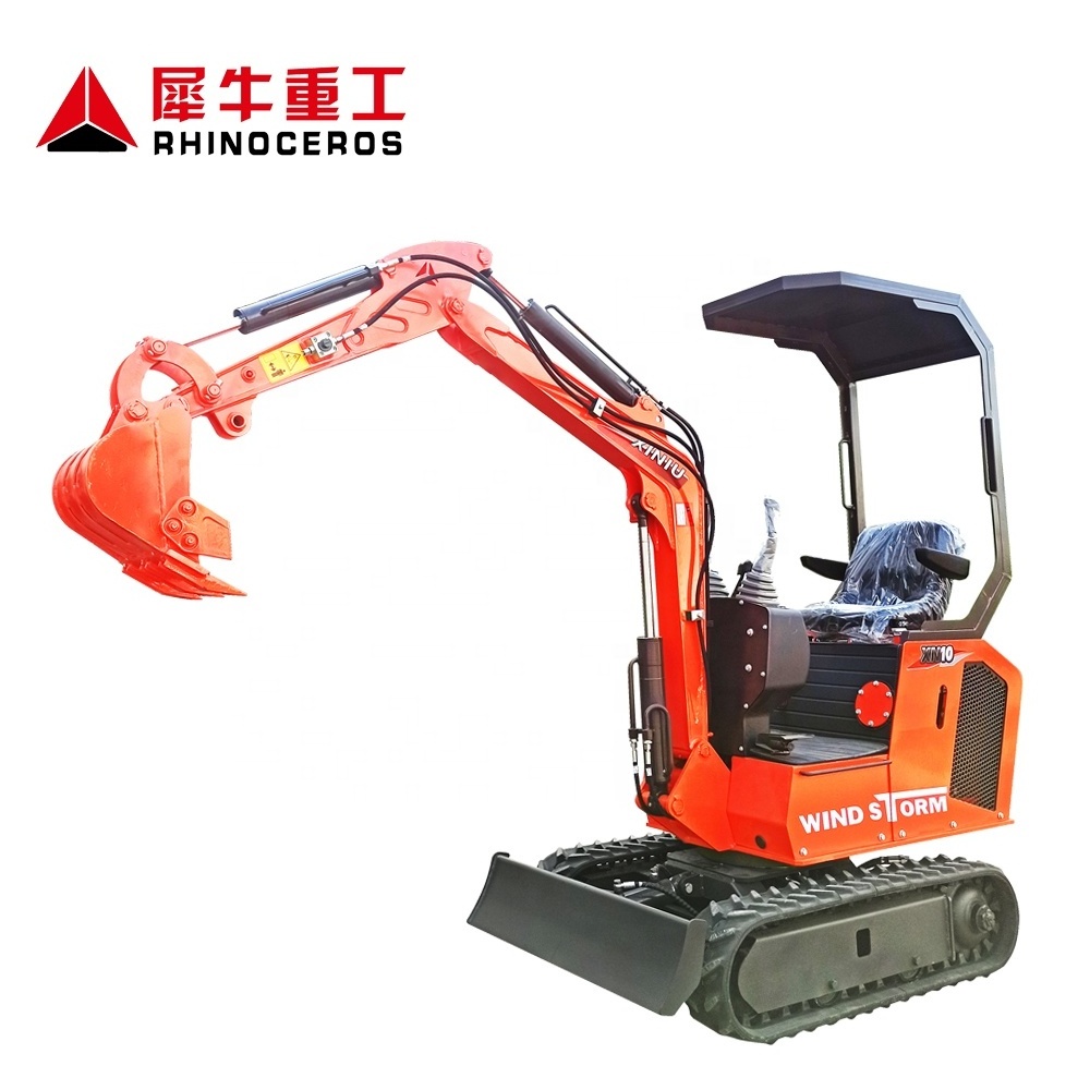 RINOCEROS XINIU 1 Ton China Cheap Mini Crawler Excavator,Windstorm XN10 Minidigger For Sale