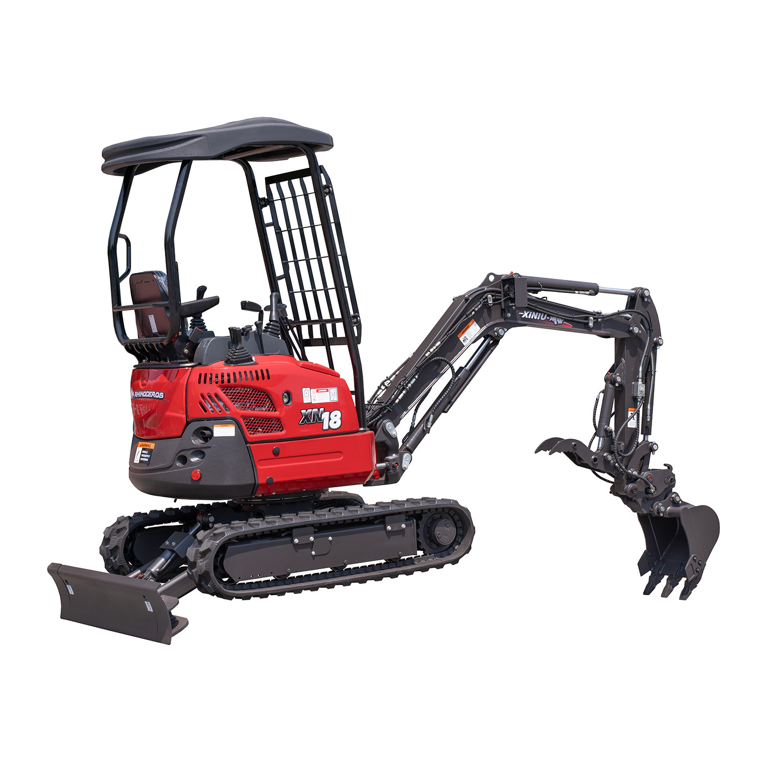 Rhinoceros New mini bagger 1t 1.2t 1.8t 2t 2.5t Mini bagger Small Excavator With boom swing Euro 5 engine mini excavators