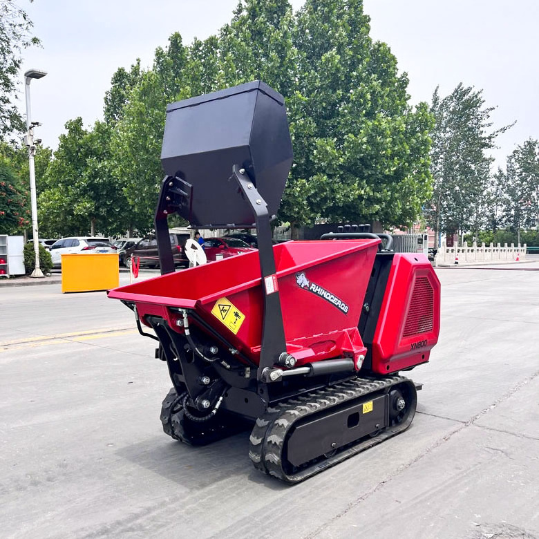 Rhinoceros Hot cheap small mini dumper 500kg/800kg mini track dumper china crawler dumper mini transporter For Construction