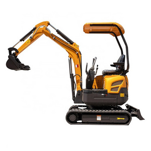 excavator mulcher for sale XN16 mini digger 1.5 RHINOCEROS XINIU Hydraulic crawler tracked zero tail swing excavator for sale