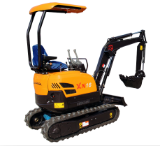 excavator mulcher for sale XN16 mini digger 1.5 RHINOCEROS XINIU Hydraulic crawler tracked zero tail swing excavator for sale