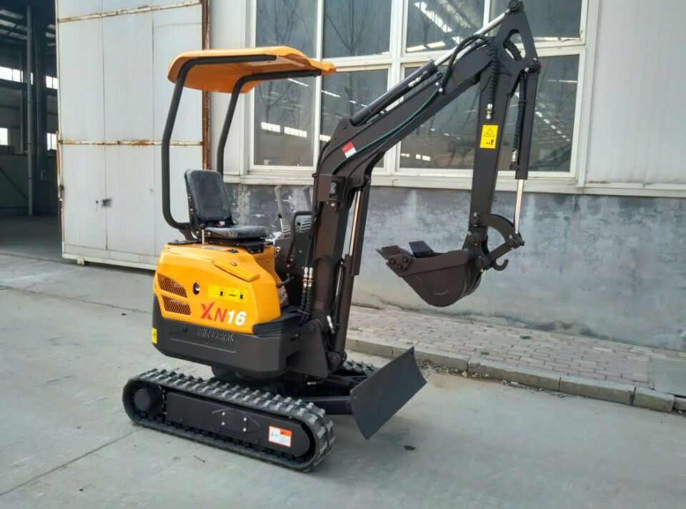 excavator mulcher for sale XN16 mini digger 1.5 RHINOCEROS XINIU Hydraulic crawler tracked zero tail swing excavator for sale