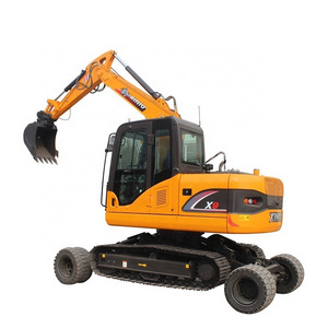 8 ton wheel excavator with crawler track Rhinoceros crawler excavator with tire X9 wheel crawler excavator