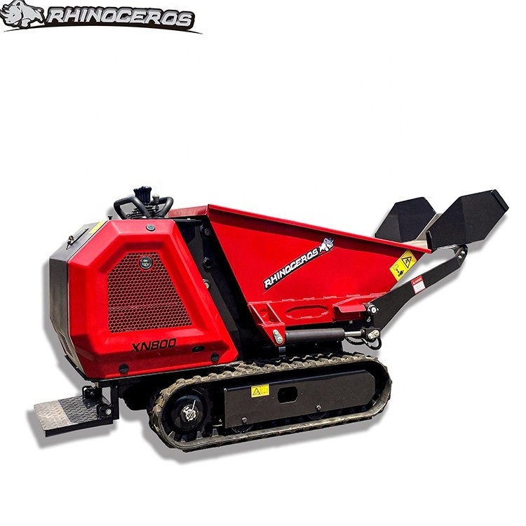 Rhinoceros Wholesale small tracked crawler dumper truck 4x4 ant mini dumper by800 tipper truck dumper XN800