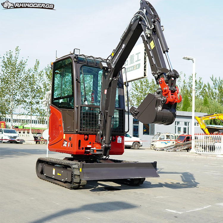 Rhinoceros XN28 Construction tools and equipment Cheapest 2.8 ton diesel engine  small excavator mini 0.8 ton 1ton excavator