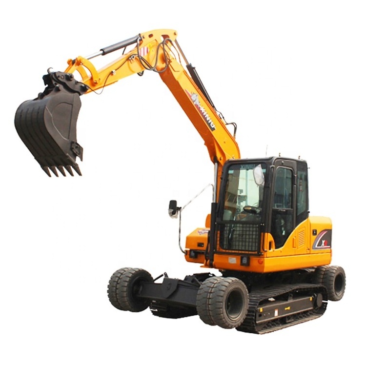 8 ton wheel excavator with crawler track Rhinoceros crawler excavator with tire X9 wheel crawler excavator