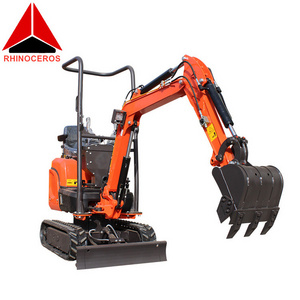 Rhinoceros XN10-8 1 ton 360 degree 1t mini excavator hydraulic crawler towable backhoe factory