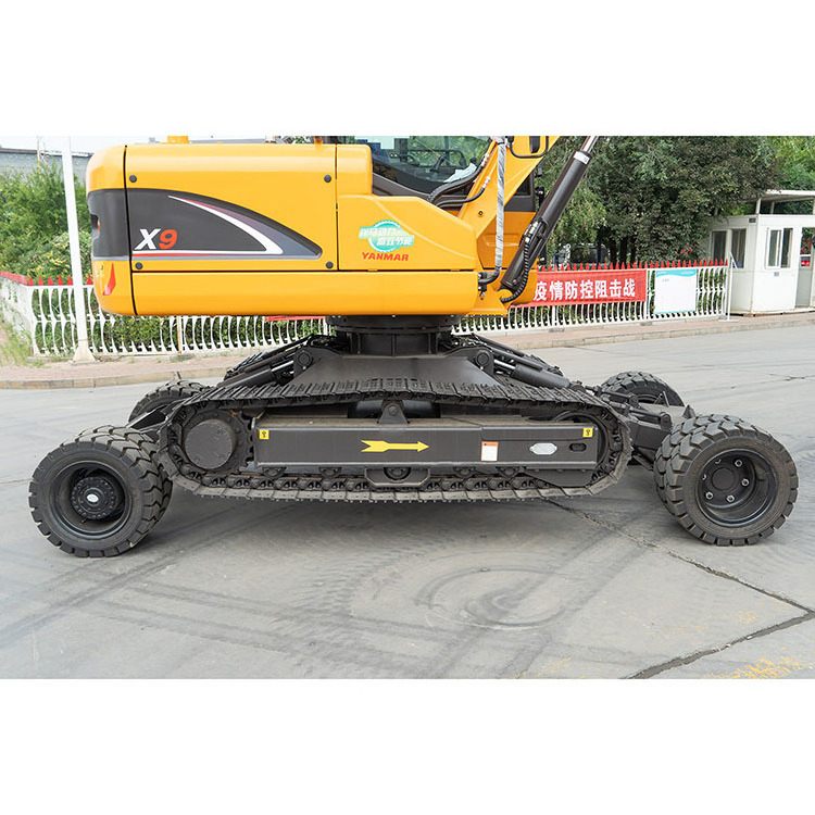 Rhinoceros wheel excavator machine 6.5 ton 7.5 ton 13 ton 18 ton 23 ton Wheel Crawler Excavators for sale