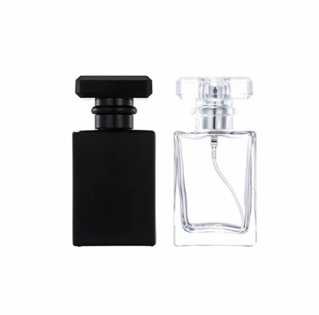 30ml 50ml 100ml diamond cap square bottle luxury design fine mist sprayer perfume bottle